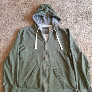 Green Zipper Hoodie, XL